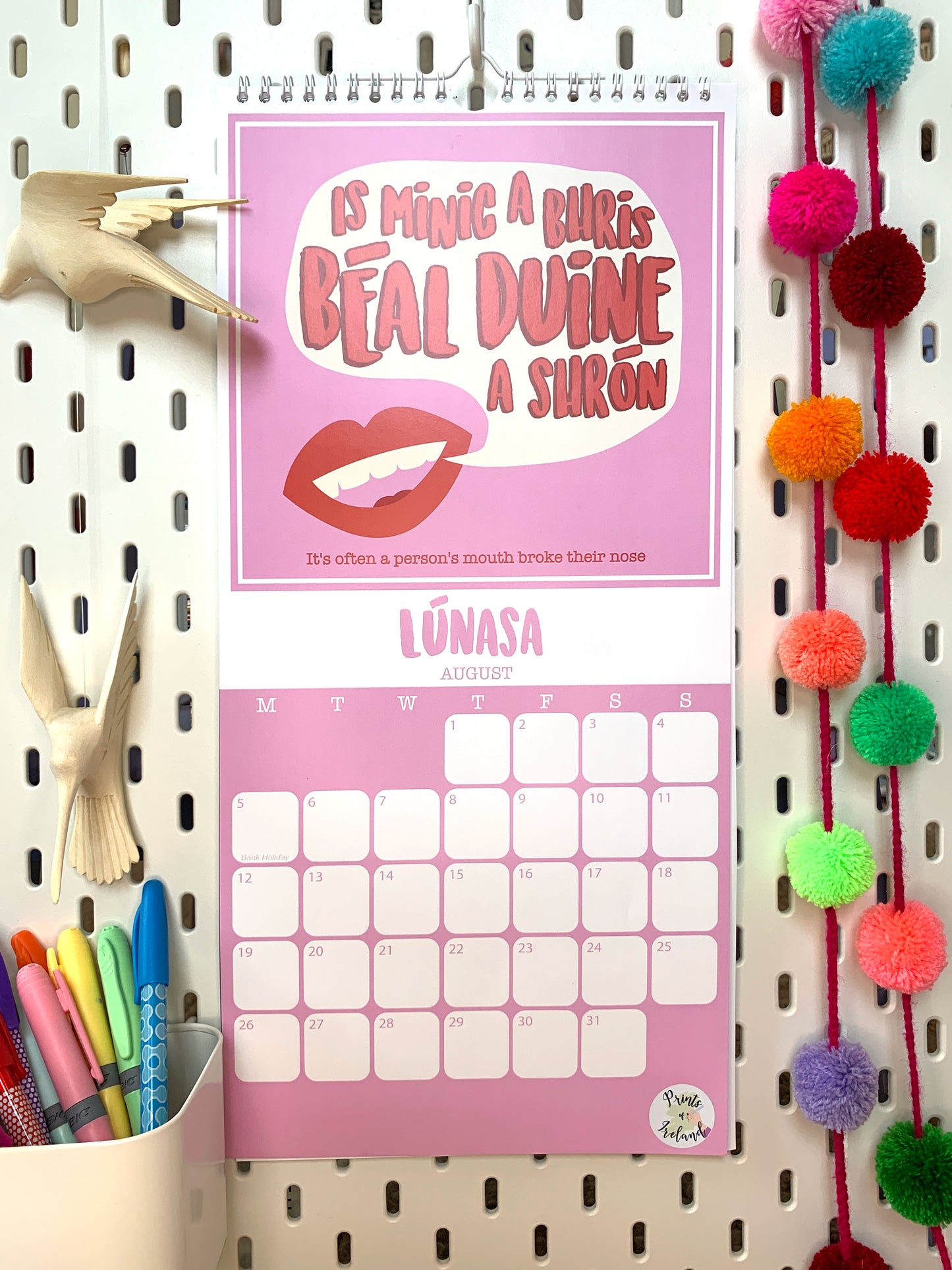 2024 Seanfhocail Wall Calendar