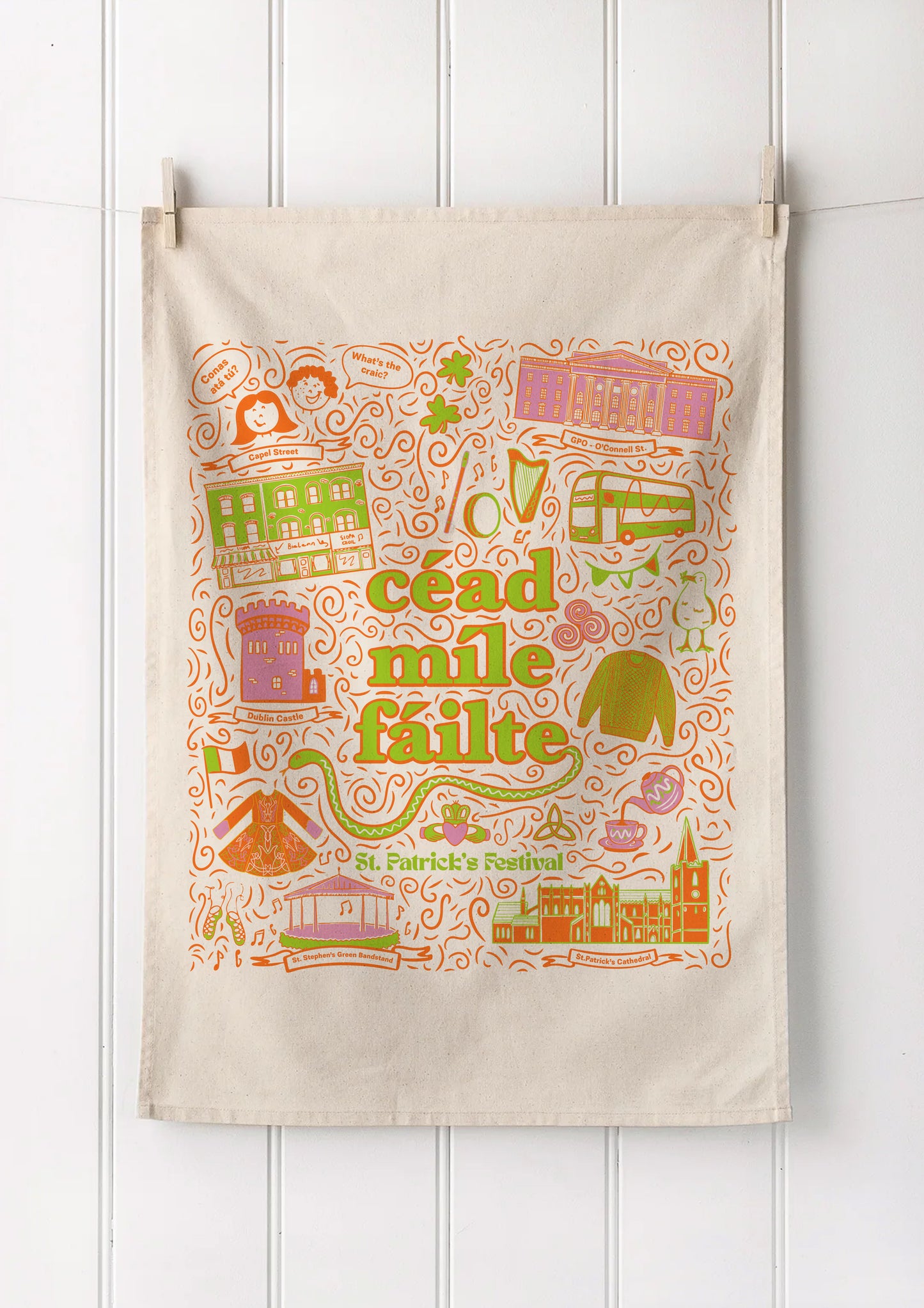 St Patrick's Festival 2026 Tea Towel
