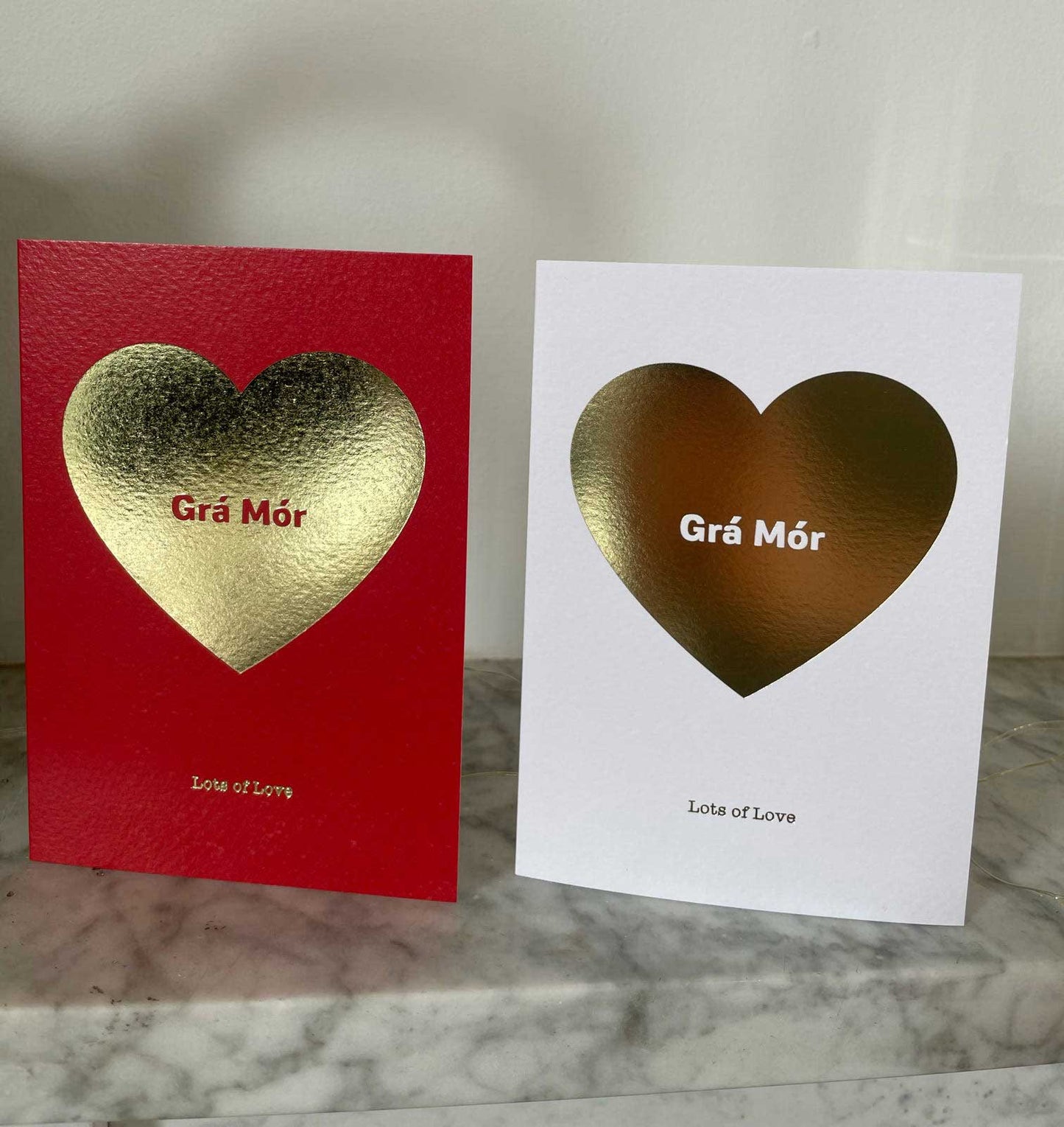 Red Grá Mór Gold Foiled Card