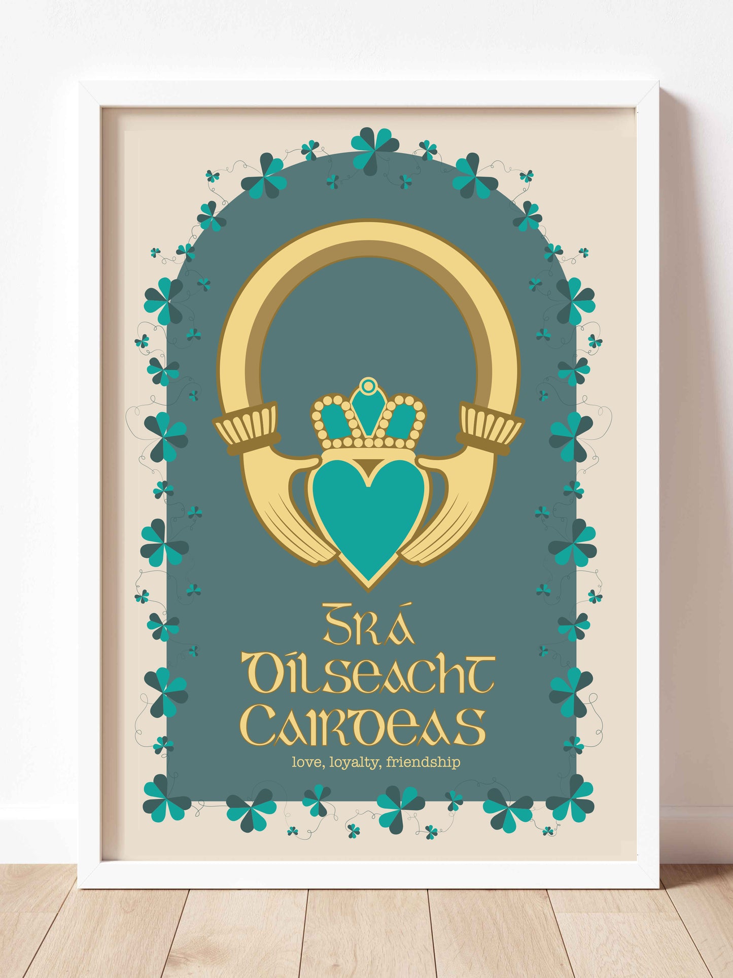 Claddagh Ring - Irish Symbol Print