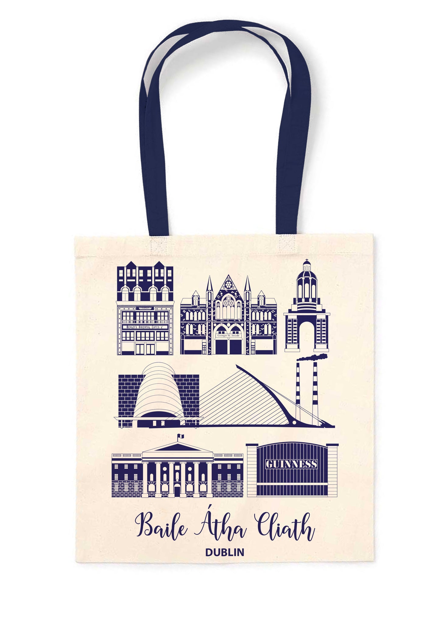 Dublin Landmarks Tote Bag