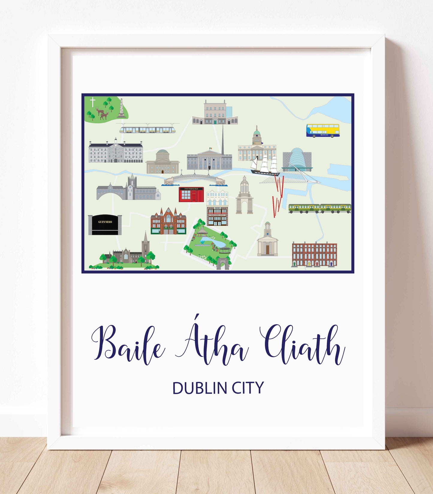 Dublin City Map (Portrait)