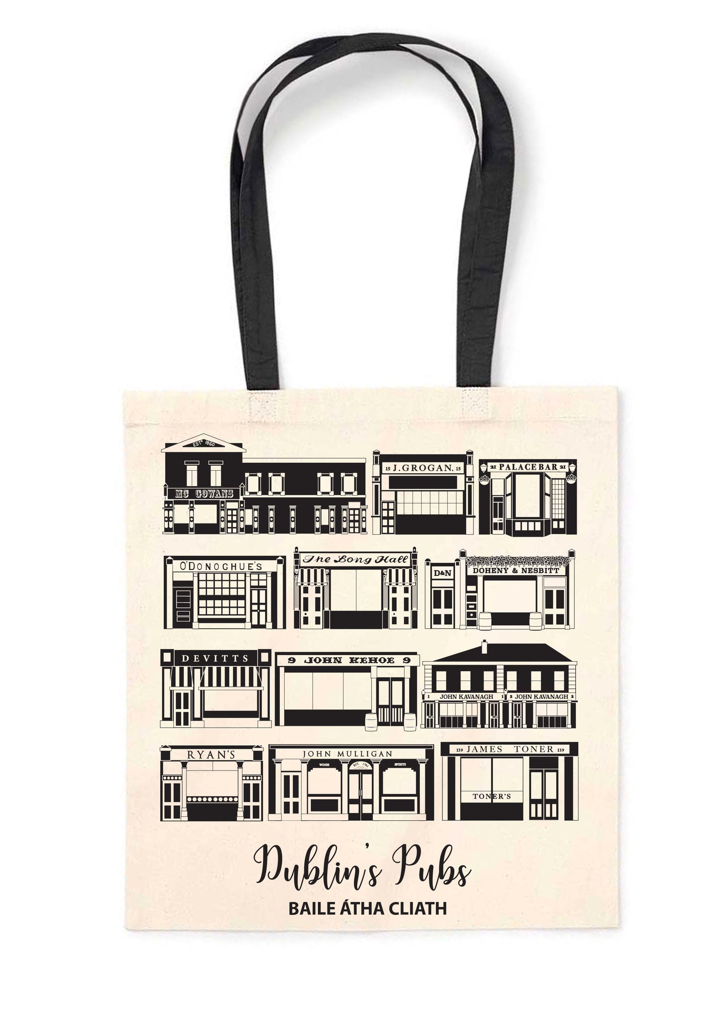 Dublin Pubs Tote Bag