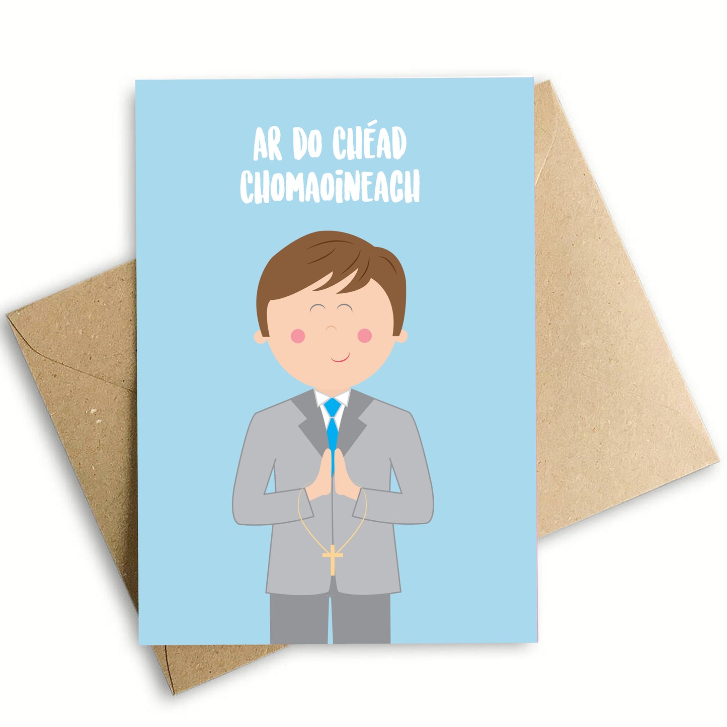 First Communion Boy Card