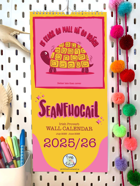 Pre Order: 2025/26 Academic Year Seanfhocail Calendar