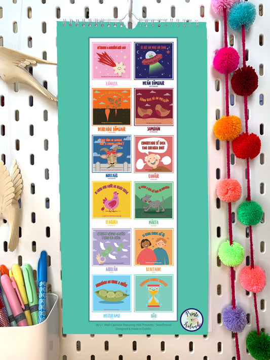 Pre Order: 26/27 Academic Year Seanfhocail Calendar