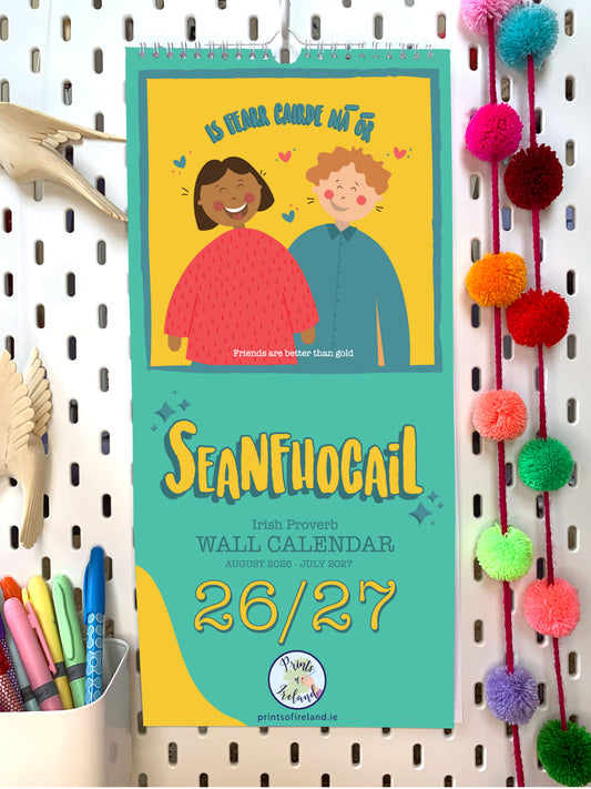 Pre Order: 26/27 Academic Year Seanfhocail Calendar