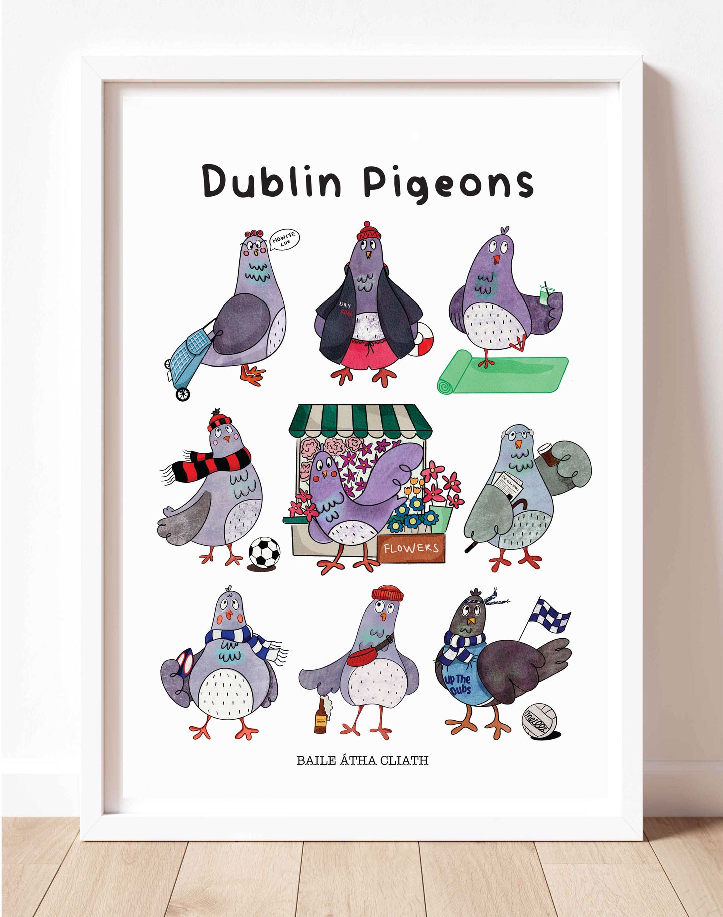 Dublin Pigeons Print