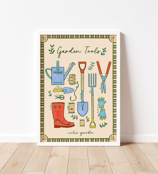 Garden Tools Print