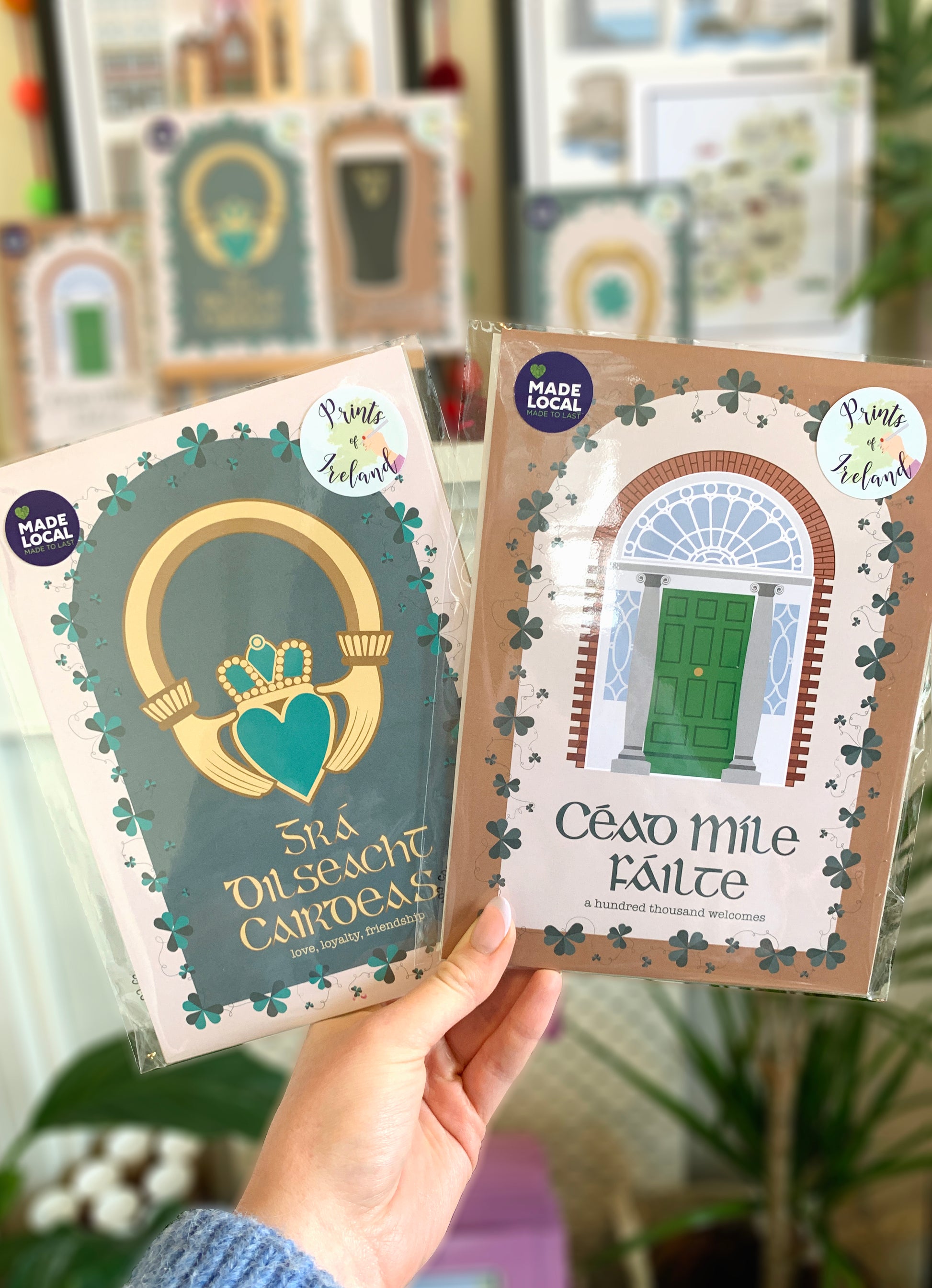 Céad Míle Fáilte - Irish Symbol Print – Prints of Ireland
