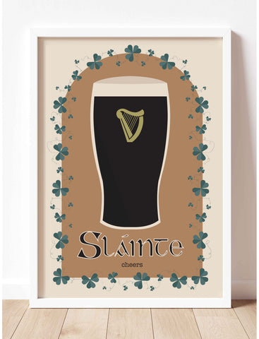 Sláinte - Irish Symbol Print