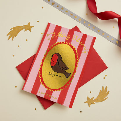 Gold Foiled Christmas Card 5 Pack