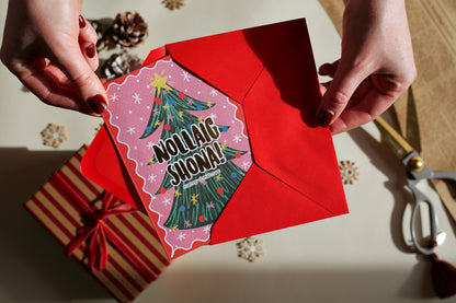 Gold Foiled Christmas Tree Card