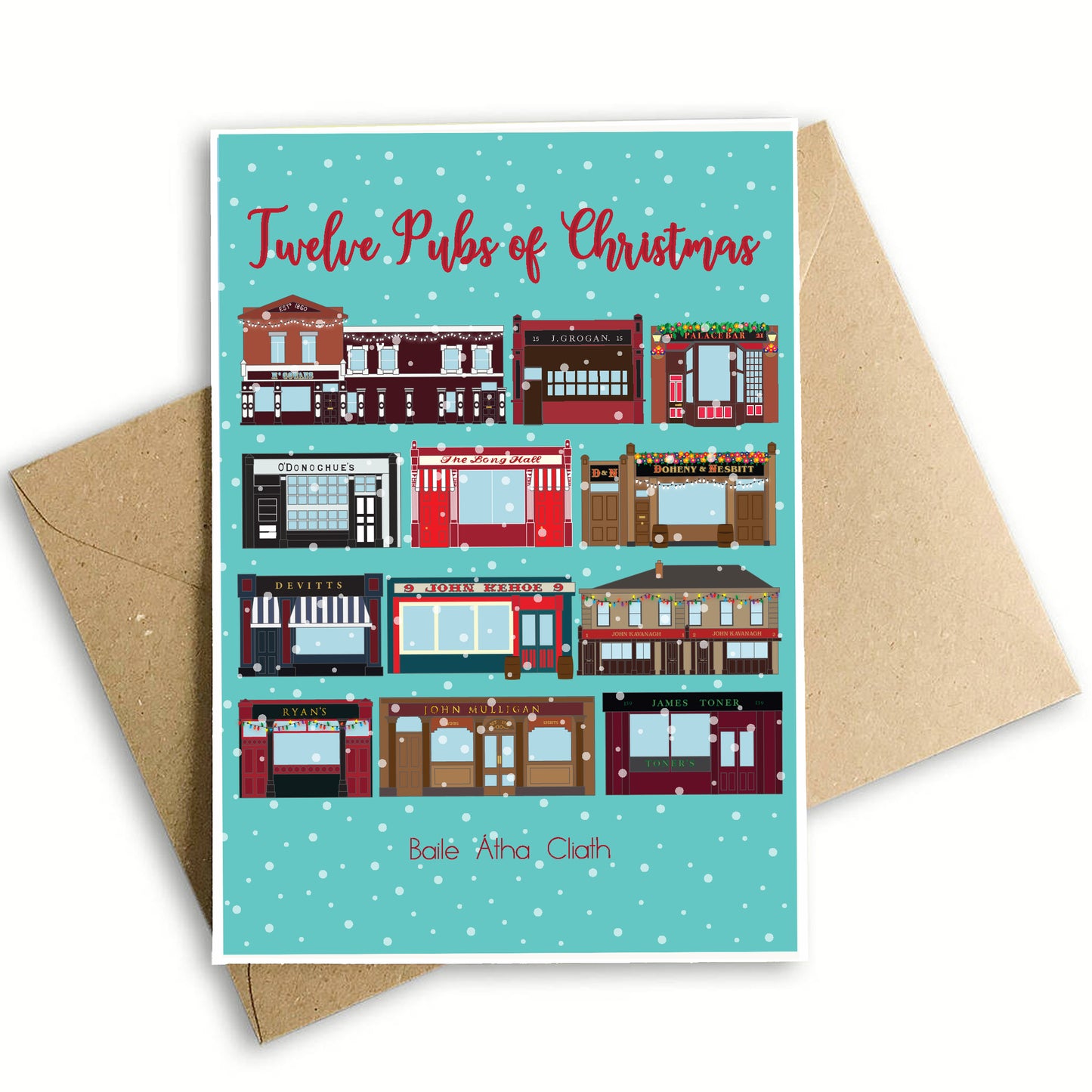 Dublin's Twelve Pubs Christmas Card