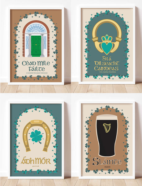 Irish Symbol Prints - 4 PACK