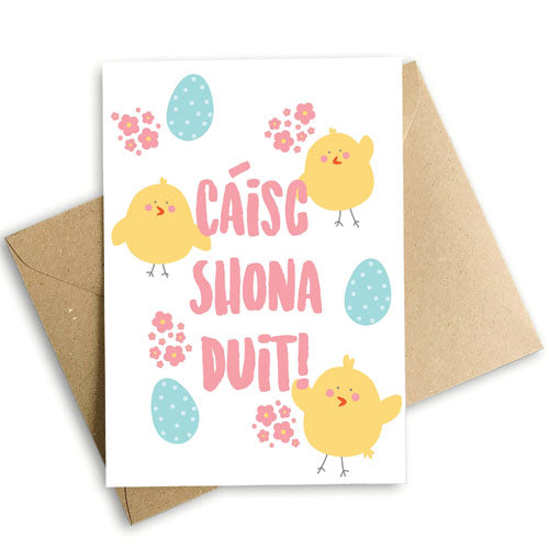 Happy Easter Chickens Card