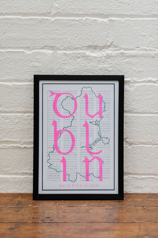 Neon Pink Dublin Towns