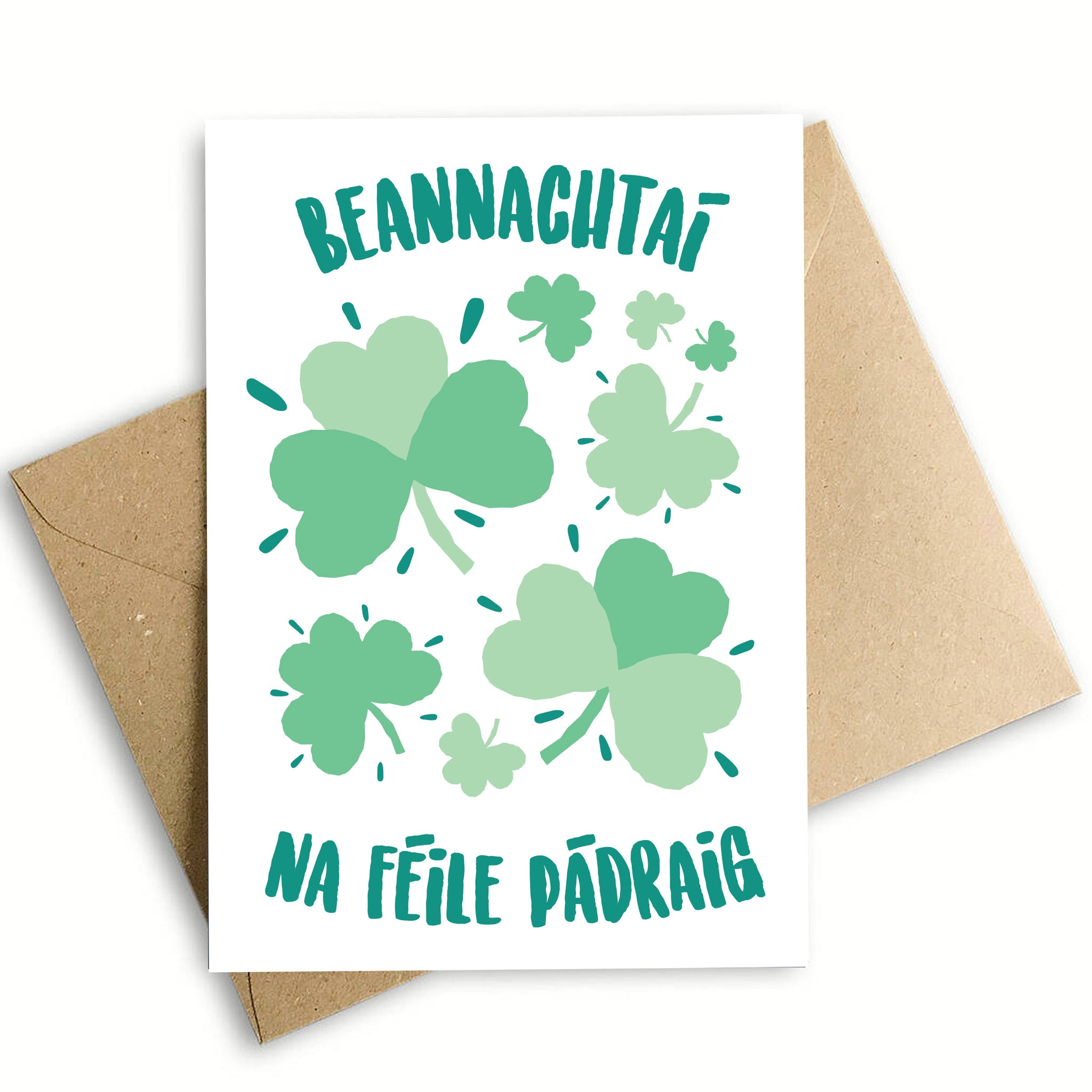 St Patrick's Day Shamrock Card