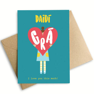 I Love Daddy Card - Girl Card
