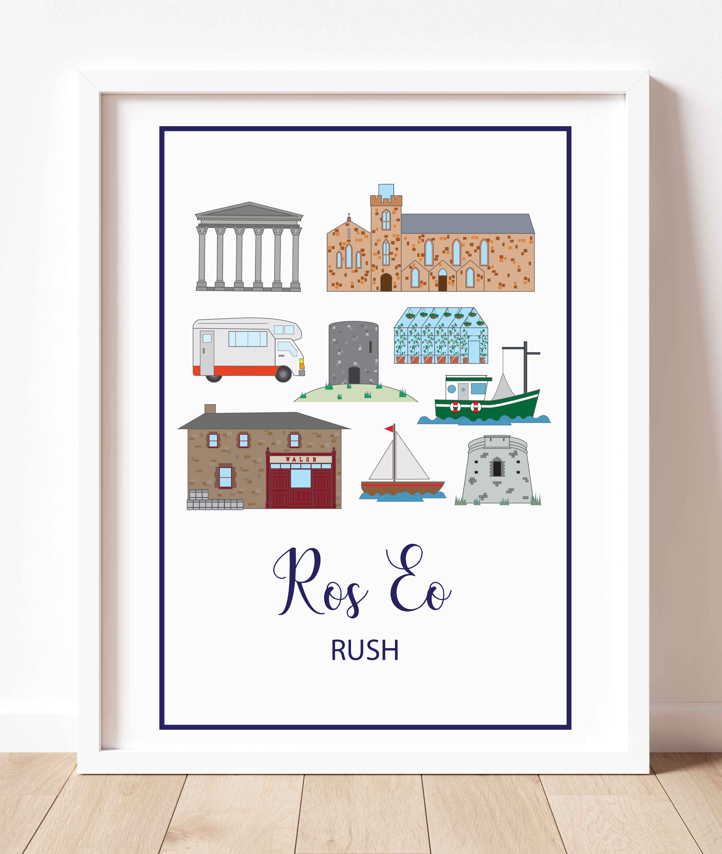 Rush Rlande Rush Landmarks | Prints of Ireland