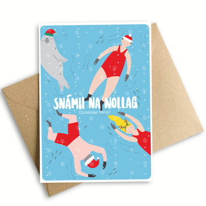 Christmas Swim 22 Card